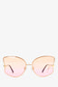 Louis Vuitton Gold Pink/Orange Ombre Sunglasses