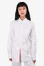 Thom Browne White Striped Detailed Button-Down Shirt Size 2 Mens