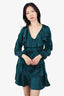 Zimmermann Green Silk Belted Mini Dress Size 0