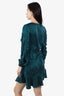Zimmermann Green Silk Belted Mini Dress Size 0