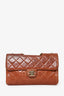Pre-Loved Chanel™ 2013-14 Brown Quilted Lambskin Perfect Edge II Flap Bag