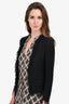 IRO Black Cotton Fringed Evening Jacket Size 34