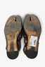 Maison Margiela Burgundy Tabi Ankle Strap Flats Size 36