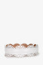 Alaïa White Laser Cut Leather Belt Size 80
