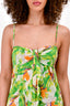 Diane Von Furstenberg Green Tropical Printed Silk Tank Dress Size 4