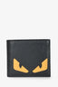 Fendi Black Monster Leather Bifold Wallet