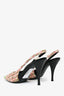 Saint Laurent Pink/Green Tweed Heels Size 39