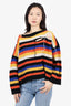 Loverboy Multicolor Wool Striped Distressed Sweater size S