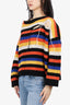 Loverboy Multicolor Wool Striped Distressed Sweater size S