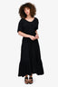Rhode Black Cotton Muslin 'Frida' Maxi Dress Size XS