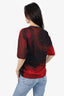 Christian Dior Black/Red Tie-Dye 'Atelier' T-Shirt SIze L Mens