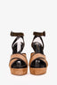Sergio Rossi Brown Suede/Leather Sandal Heels Size 38.5