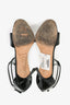Manolo Blahnik Black Patent Leather Heeled Sandals Size 36.5