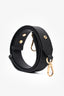 Louis Vuitton Black Leather 'Lock Me' MM Drawstring Bucket Bag