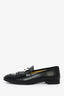 Hermes Black Leather Royal Loafers Size 37