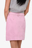 Ganni Pink Denim Mini Skirt Size 36