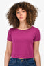 Red Valentino Purple Cashmere/Silk Knit Top Size M