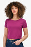 Red Valentino Purple Cashmere/Silk Knit Top Size M
