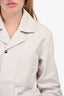 Acne Cream Denim Front Pocket Jacket Size 46