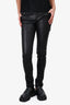 Saint Laurent Black Leather Skinny Pants Size 36