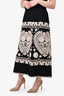 SEA New York Black/White Floral Print Midi Skirt Size XL
