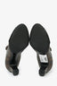 Louis Vuitton Monogram/ Black Patent Leather Ankle Boots Size 38