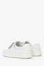 Roger Vivier White Leather Crystal Embellished Sneakers Size 38
