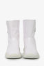 Miu Miu White Patent Logo Rain Boots Size 38