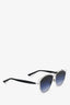Christian Dior Silver Frame Aviator Mirrored Sunglasses