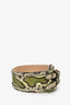 Burberry Prorsum Green Snake Skin Belt Size 30/75