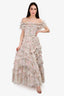 Needle & Thread Tulle Floral Ruffle Tiered Sleeveless Dress Size 2