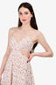 Elliat White/Purple Floral Cutout Dress Size S