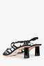 By Far Black Nylon Slingback Heels Size 40