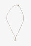 Pre-loved Chanel™ 2011 Silver Toned Crystal CC Necklace