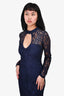For Love & Lemons Navy Blue Lace Mini Dress Size S
