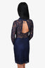 For Love & Lemons Navy Blue Lace Mini Dress Size S