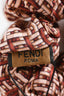 Fendi Pink/Red Pattern Scrunchie Hair Tie
