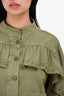 The Great Green Eyelet Detail Jacket Size 2