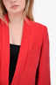 Smythe Red Blazer + Wide Leg Pant Set Size L