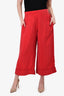 Smythe Red Blazer + Wide Leg Pant Set Size L