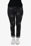 Stella McCartney Grey Wash Star Print Jeans Size 27