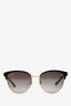 Gucci Gold Toned Cat Eyed Sunglasses
