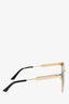Gucci Gold Toned Cat Eyed Sunglasses