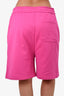 Valentino Pink Logo Sweat Shorts Size M Mens