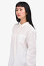 Weekend Max Mara White Linen Button Down Shirt Size 12