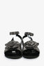 Miu Miu Grey Rosette Sandals Size 39
