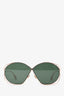 Christian Dior Rose Gold Toned Oversized Sunglasses