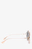Christian Dior Rose Gold Toned Oversized Sunglasses