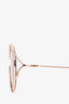 Christian Dior Rose Gold Toned Oversized Sunglasses
