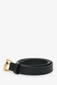 Gucci Black Leather GG Marmont 0.8" Belt Size 65